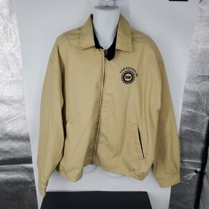 ​Vintage King Louie UAW Union Jacket 2XL Tan Bomber Coat Made in USA